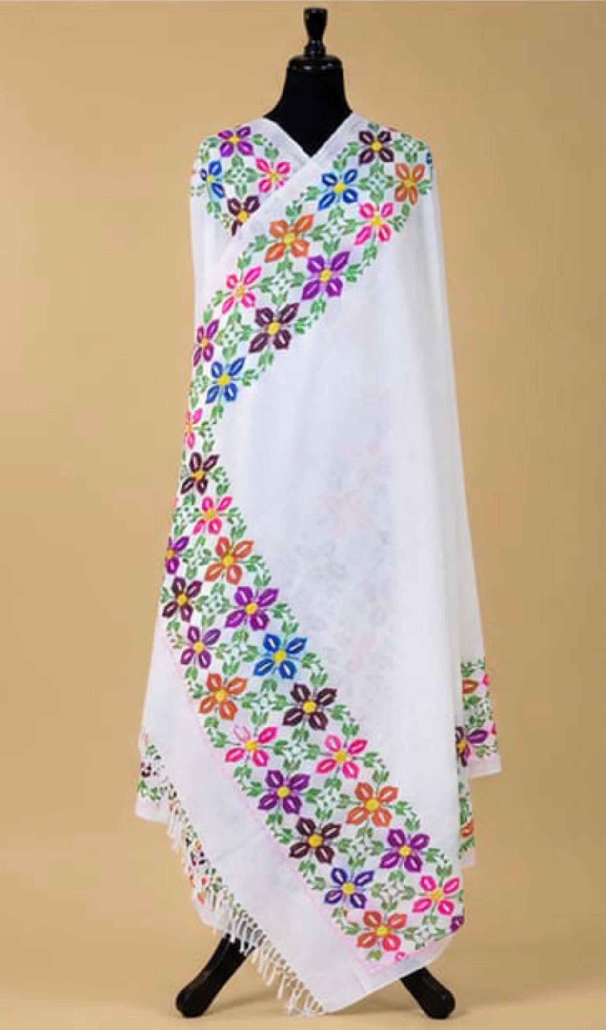 51C0A657-3B18-4F5D-AE07-3FDCAA5769A2 Luxury Embroidery Shawl - Image 1